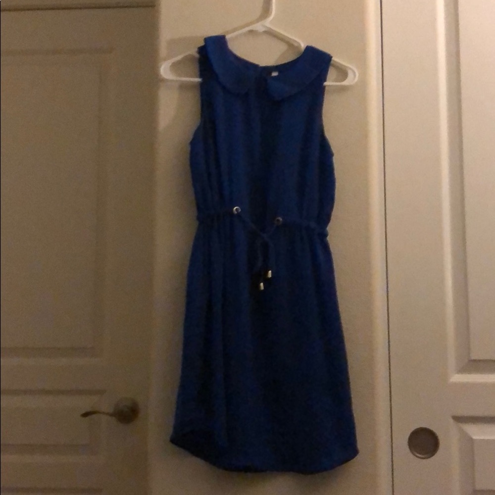 Royal blue midi dress